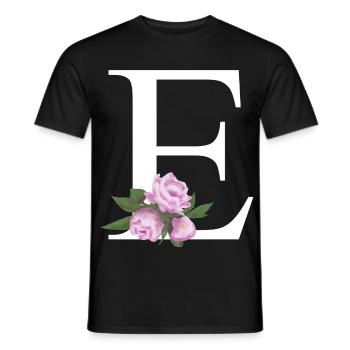 E - Männer T-Shirt - Schwarz - Vorne - AI Model Male 178 light (178cm)