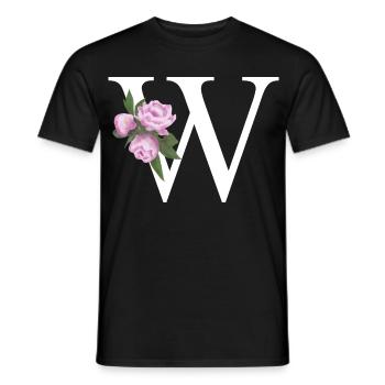 W - Männer T-Shirt - Schwarz - Vorne - AI Model Male 178 light (178cm)