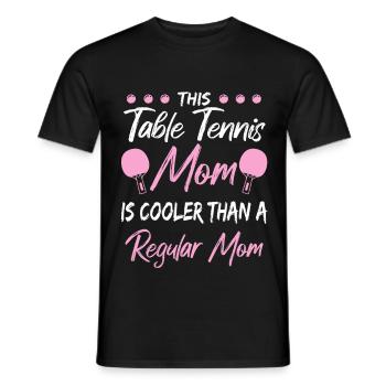 Ping Pong Mama - Männer T-Shirt - Schwarz - Vorne - AI Model Male 178 light (178cm)