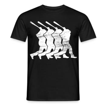 Baseballspieler - Männer T-Shirt - Schwarz - Vorne - AI Model Male 178 light (178cm)