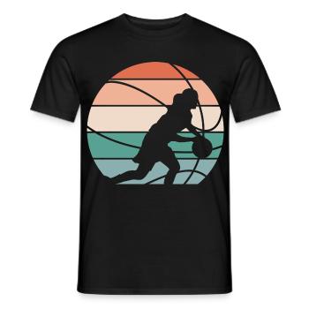 Basketball féminin Basketball féminin - T-shirt homme - noir - Devant - AI Model Male 178 light (178cm)