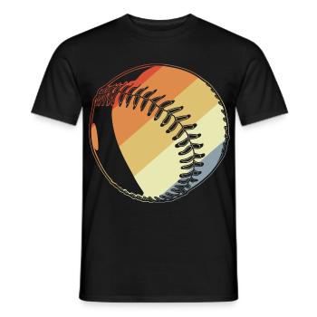 Vintage Baseball - Männer T-Shirt - Schwarz - Vorne - AI Model Male 178 light (178cm)