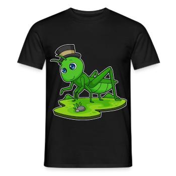 Caterpillar Gentleman Top Hat - Men's T-Shirt - black - Front - AI Model Male 178 light (178cm)