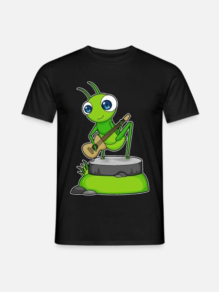 Caterpillar Musician Guitar Music - Men's T-Shirt - black