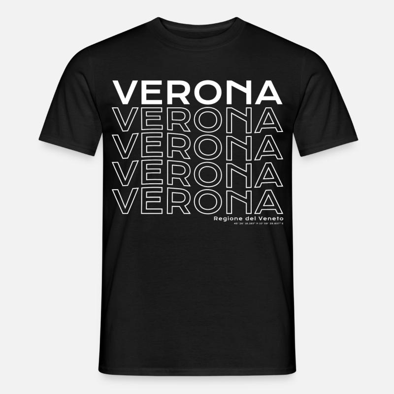 Verona Key Visual: Veneto Wiederholung - Männer T-Shirt - Schwarz