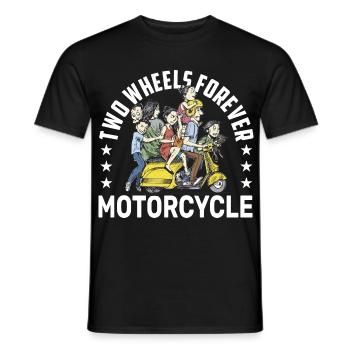 Scooter Crew Parade Biker Motorradfahrer Roller - Männer T-Shirt - Schwarz - Vorne - AI Model Male 178 light (178cm)
