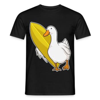 Surf de canards Surf Surf Été - T-shirt homme - noir - Devant - AI Model Male 178 light (178cm)
