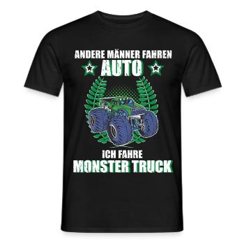 Monstertruck Fahrer Auto Motorsport Tuning  - Männer T-Shirt - Schwarz - Vorne - AI Model Male 178 light (178cm)