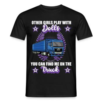 Truck Driver Trucker Truck Driver Gift - Men's T-Shirt - black - Front - AI Model Male 178 light (178cm)
