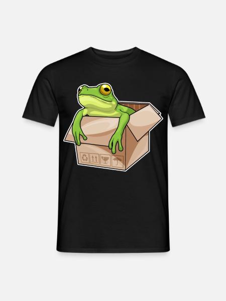 Frog Cardboard - Men's T-Shirt - black