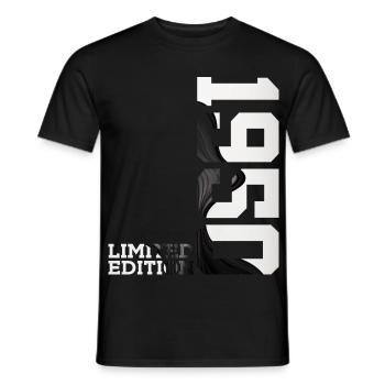 ÉDITION LIMITÉE 76E ANNIVERSAIRE 1950 - T-shirt homme - noir - Devant - AI Model Male 178 light (178cm)