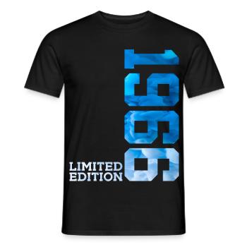 60TH BIRTHDAY LIMITED EDITION 1966 - Men's T-Shirt - black - Front - AI Model Male 178 light (178cm)