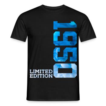 76E ANNIVERSAIRE ÉDITION LIMITÉE 1950 - T-shirt homme - noir - Devant - AI Model Male 178 light (178cm)