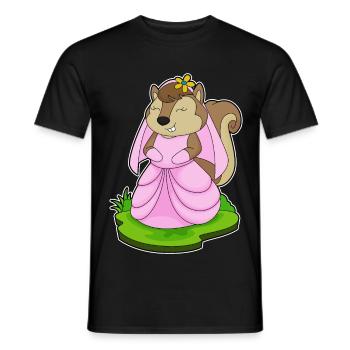 Squirrel Bridal Veil Wedding - Men's T-Shirt - black - Front - AI Model Male 178 light (178cm)