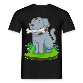 Os de chien - T-shirt homme - noir - Devant - AI Model Male 178 light (178cm)