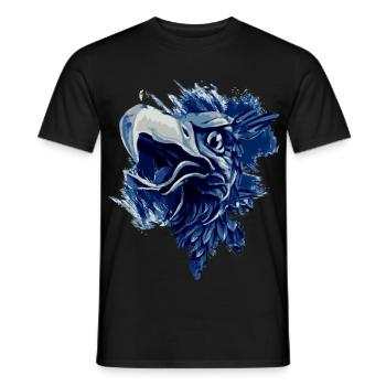 Greif en bleu blanc Rostock - T-shirt homme - noir - Devant - AI Model Male 178 light (178cm)