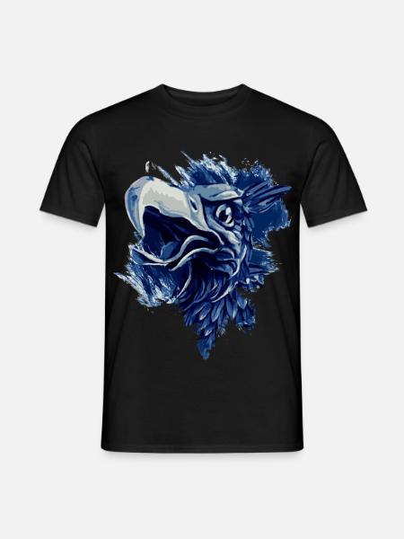 Greif in blau weiss Rostock - Männer T-Shirt - Schwarz
