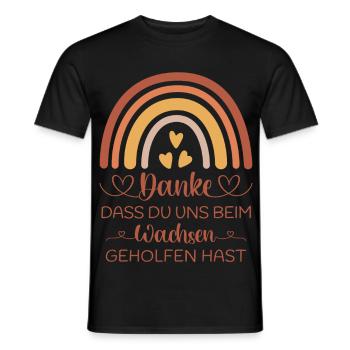Erzieherin Danke Abschied Kita Kindergarten  - Männer T-Shirt - Schwarz - Vorne - AI Model Male 178 light (178cm)