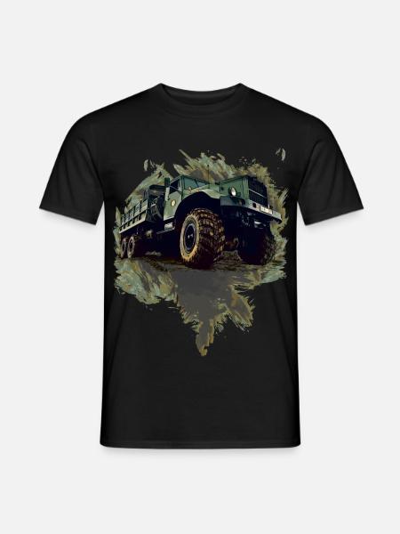 Kraz LKW - Männer T-Shirt - Schwarz