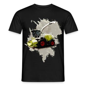 Combine Harvester Claas LEXION 8700 - Men's T-Shirt - black - Front - AI Model Male 178 light (178cm)