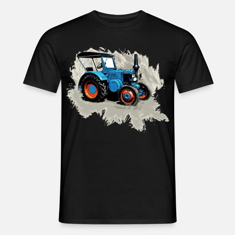 Traktor Lanz - Männer T-Shirt - Schwarz