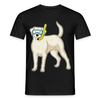 Plongée en snorkel Retriever - T-shirt homme - noir - Devant - AI Model Male 178 light (178cm)