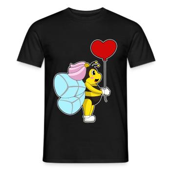 Mariage en ballon Bee Bride - T-shirt homme - noir - Devant - AI Model Male 178 light (178cm)