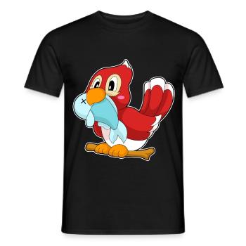 Papagei Fisch - Männer T-Shirt - Schwarz - Vorne - AI Model Male 178 light (178cm)
