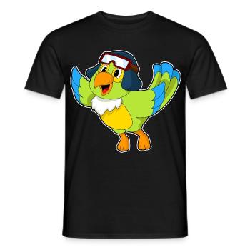 Casquette pilote Parrot - T-shirt homme - noir - Devant - AI Model Male 178 light (178cm)