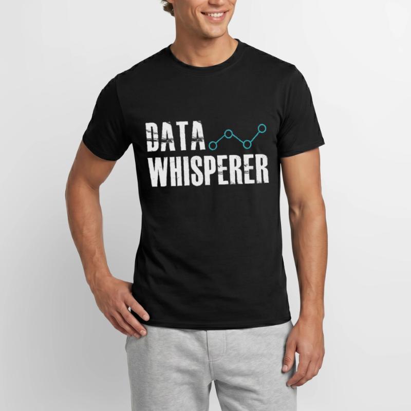 Data Whisperer Science Analyst Software Engineer Männer T-Shirt