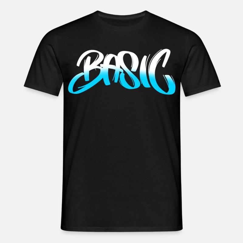 BASIC Graffiti Gradient - Männer T-Shirt - Schwarz