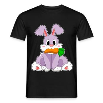 Carotte de lapin - T-shirt homme - noir - Devant - AI Model Male 178 light (178cm)