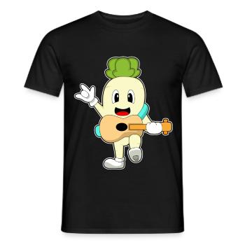 Radishes Musicien Guitare Musique - T-shirt homme - noir - Devant - AI Model Male 178 light (178cm)