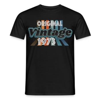 Original Vintage 1973 Surprise Party Bday - T-shirt homme - noir - Devant - AI Model Male 178 light (178cm)