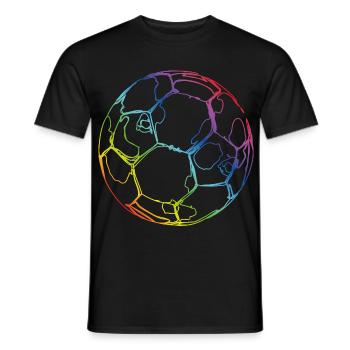 Soccer - Men's T-Shirt - black - Front - AI Model Male 178 light (178cm)