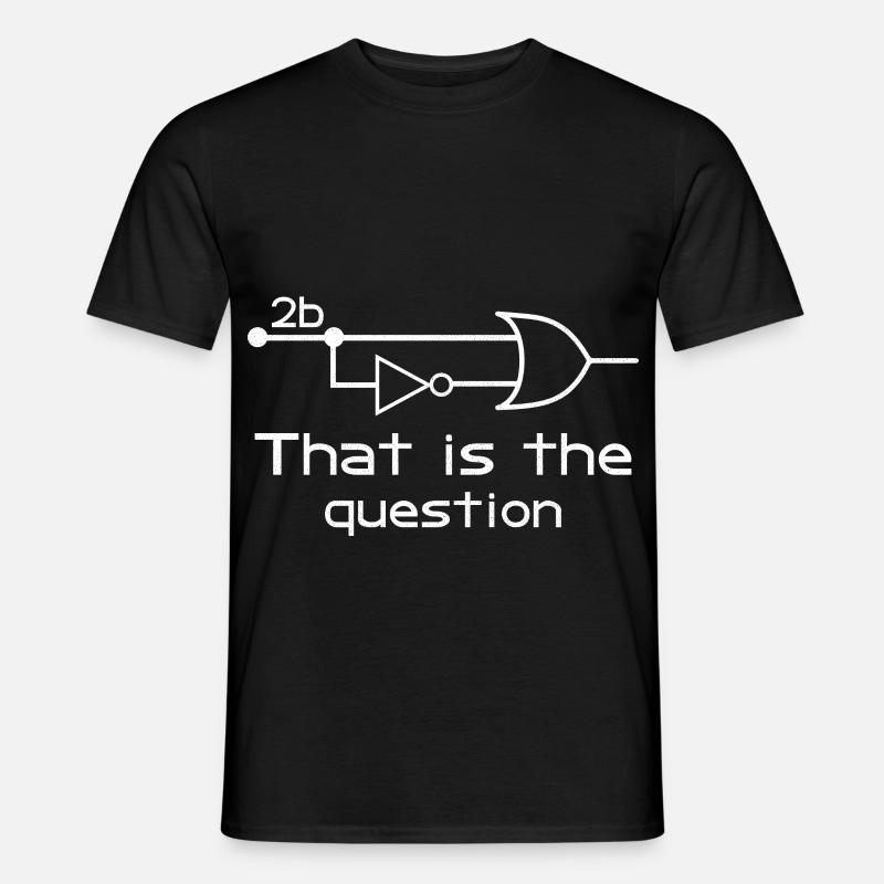 To Be Or Not To Be Electrical Engineer Circuit - Männer T-Shirt - Schwarz