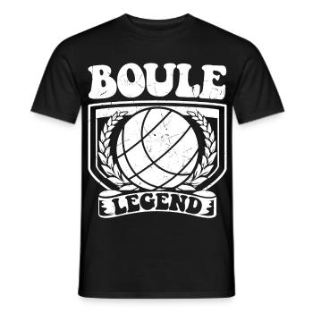 Petanque player Boule ball for Bouler Petanque Boule - Men's T-Shirt - black - Front - AI Model Male 178 light (178cm)