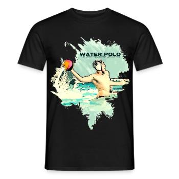 Water polo - The toughest athletes - Men's T-Shirt - black - Front - AI Model Male 178 light (178cm)