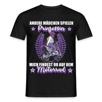 Motorrad Motorradfahrerin Bikerin Motorradtour - Männer T-Shirt - Schwarz - Vorne - AI Model Male 178 light (178cm)