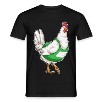 Poulet Jogger Jogging Sports - T-shirt homme - noir - Devant - AI Model Male 178 light (178cm)
