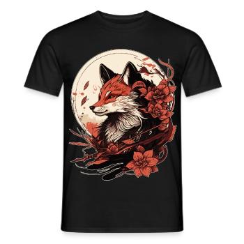 Fuchs Japan - Men's T-Shirt - black - Front - AI Model Male 178 light (178cm)