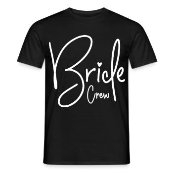 Bride Crew - Men's T-Shirt - black - Front - AI Model Male 178 light (178cm)