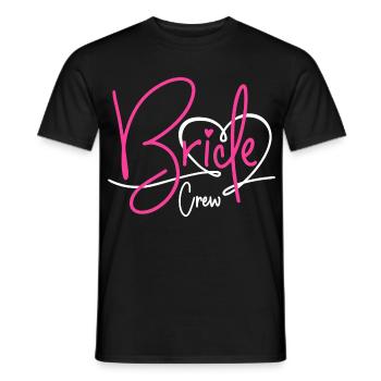 Bride Crew - Men's T-Shirt - black - Front - AI Model Male 178 light (178cm)