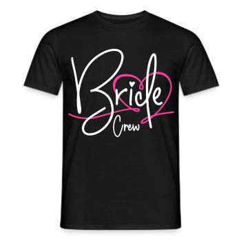 Bride Crew - Men's T-Shirt - black - Front - AI Model Male 178 light (178cm)