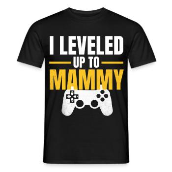 Montez de niveau Mama Gamer - T-shirt homme - noir - Devant - AI Model Male 178 light (178cm)