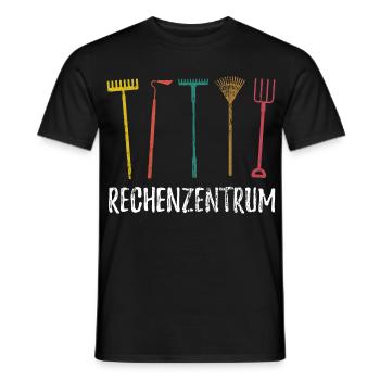 Rechenzentrum - Gärtner Garten Pflanzen - Männer T-Shirt - Schwarz - Vorne - AI Model Male 178 light (178cm)