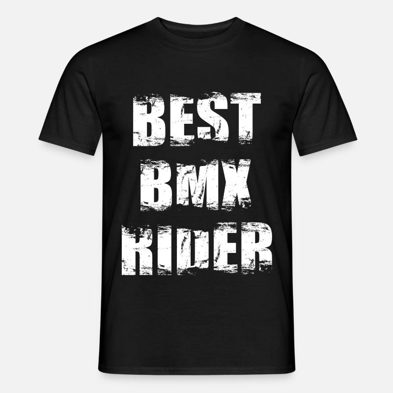 BMX Radfahrer Spruch - Männer T-Shirt - Schwarz
