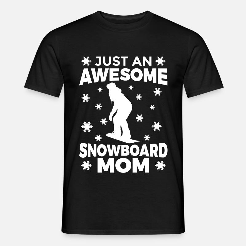 Tolle Snowboard Mutter - Männer T-Shirt - Schwarz