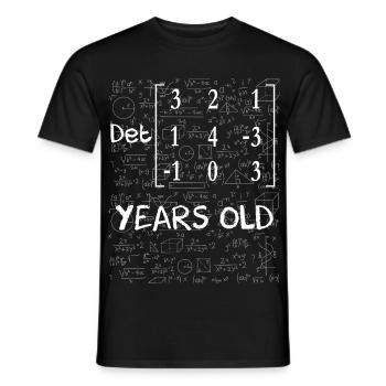 40e anniversaire 40 ans déterminant de matrice - T-shirt homme - noir - Devant - AI Model Male 178 light (178cm)
