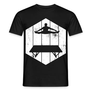 Lustiger Trampolinspringer - Männer T-Shirt - Schwarz - Vorne - AI Model Male 178 light (178cm)